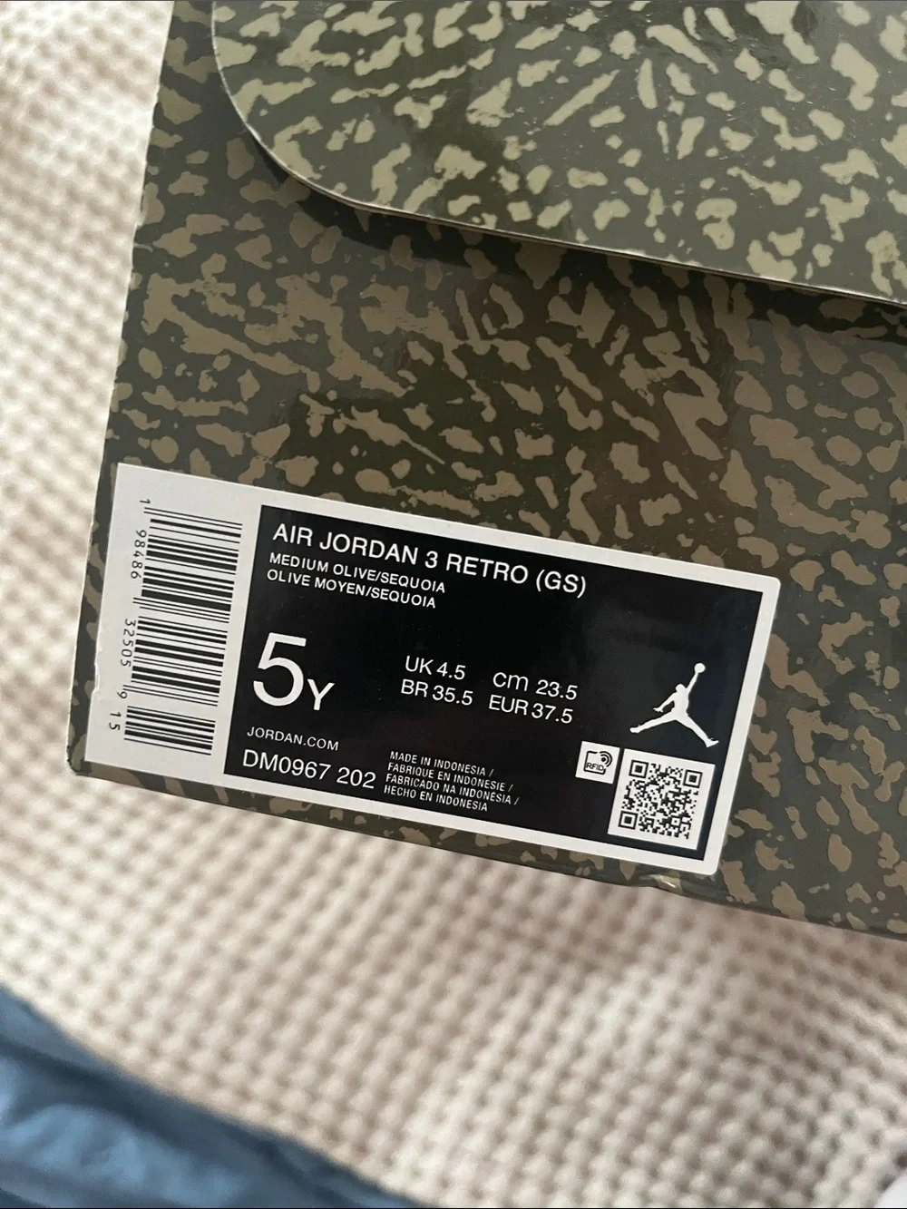 Jordan Olive Green and Gum Retro Basketball Sneakers